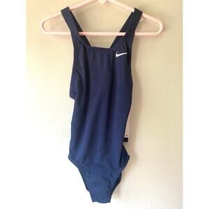 Nike Swim Women's Hydrastrong Fastback One Piece Midnight Navy Size 26 (US0-2)